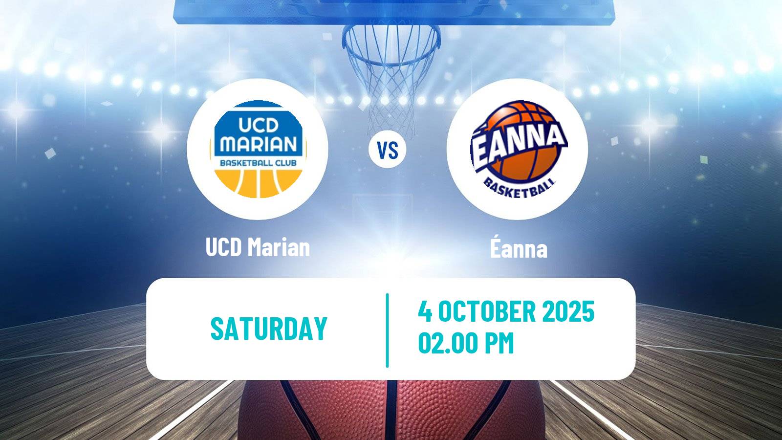 Basketball Irish SuperLeague Basketball UCD Marian - Éanna