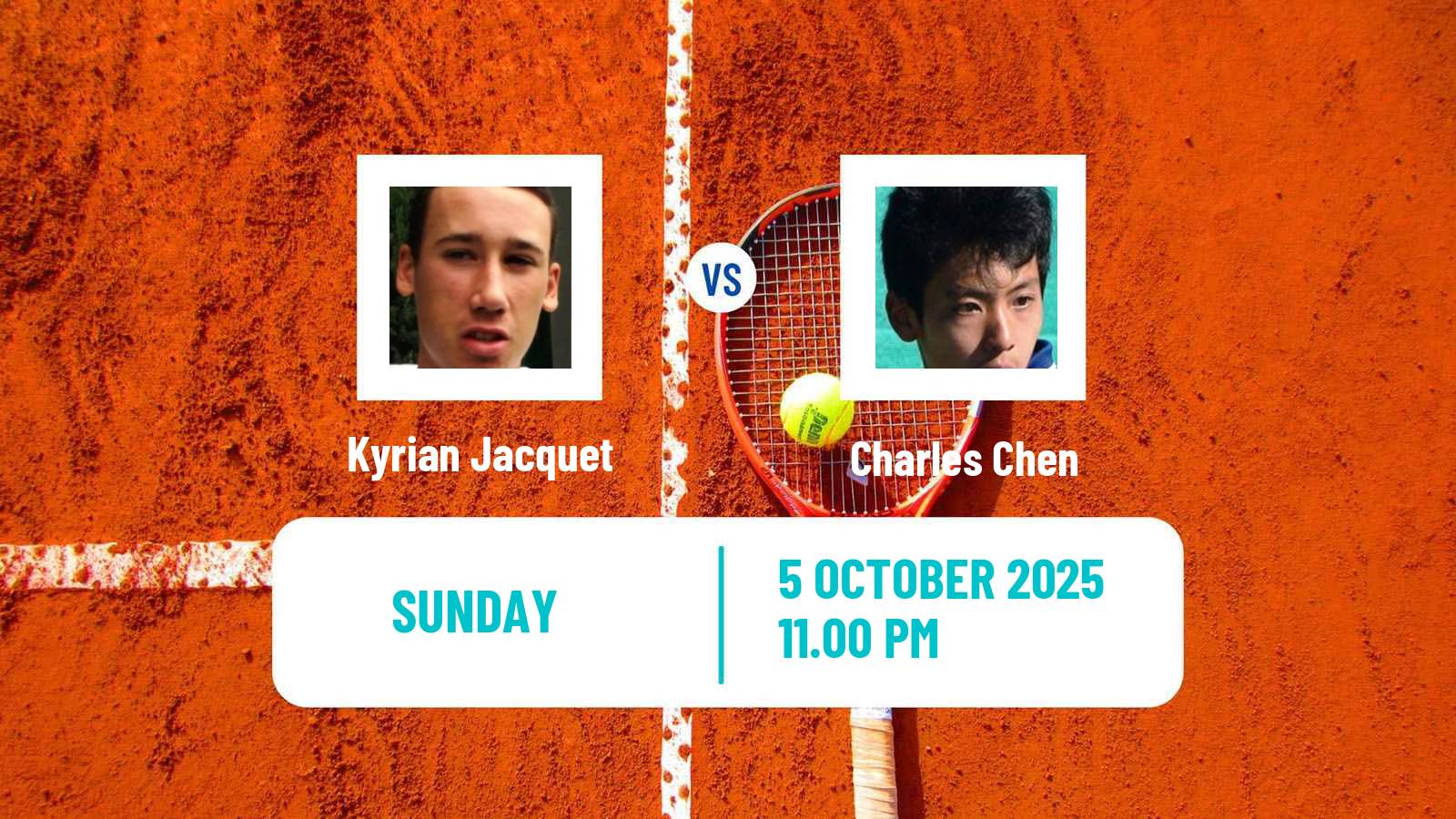 Tennis Jinan Challenger Men Kyrian Jacquet - Charles Chen