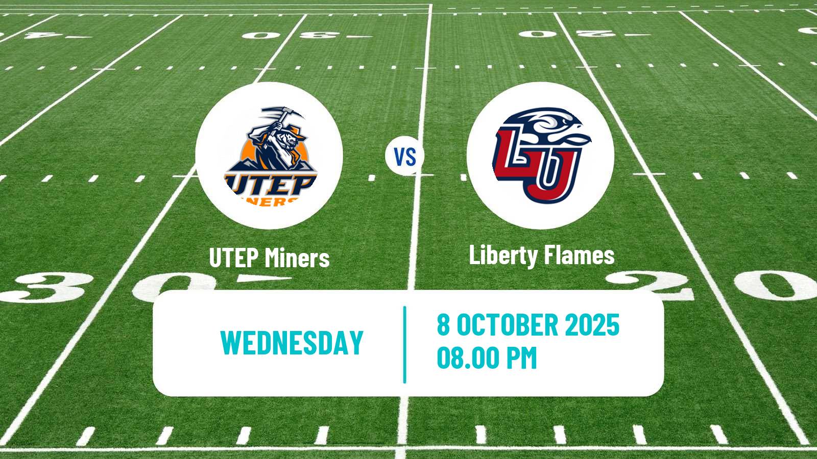 American football NCAA College Football UTEP Miners - Liberty Flames