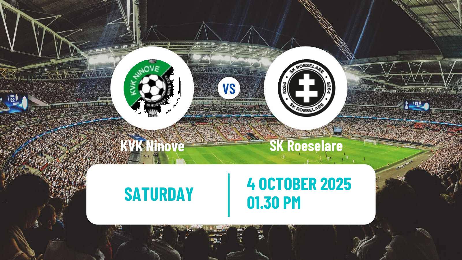 Soccer Belgian National Division 1 VV Ninove - SK Roeselare