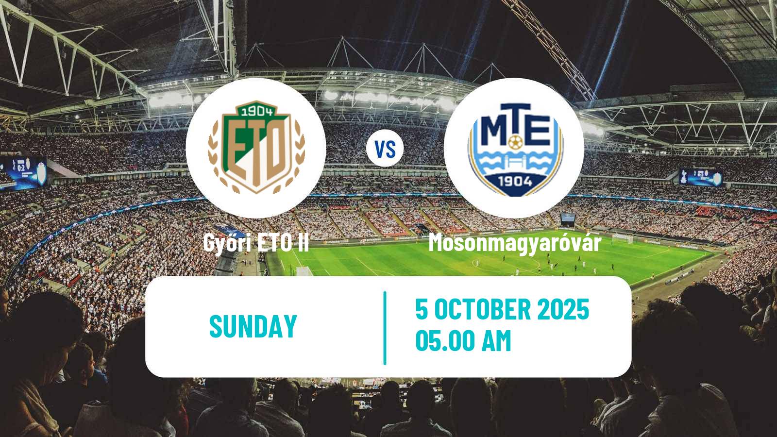Soccer Hungarian NB III Northwest Győri ETO II - Mosonmagyaróvár