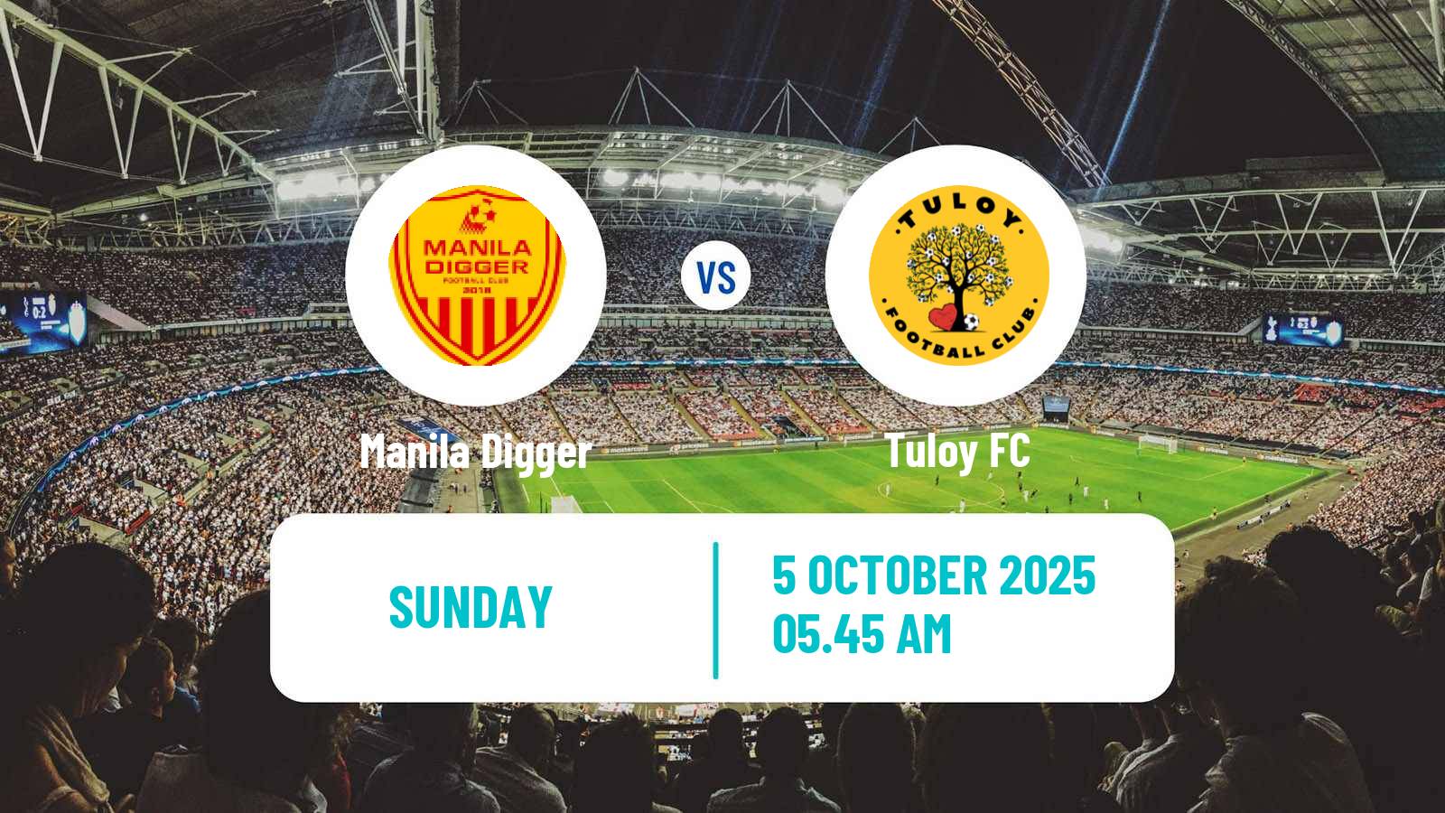 Soccer Philippines PFL Manila Digger - Tuloy