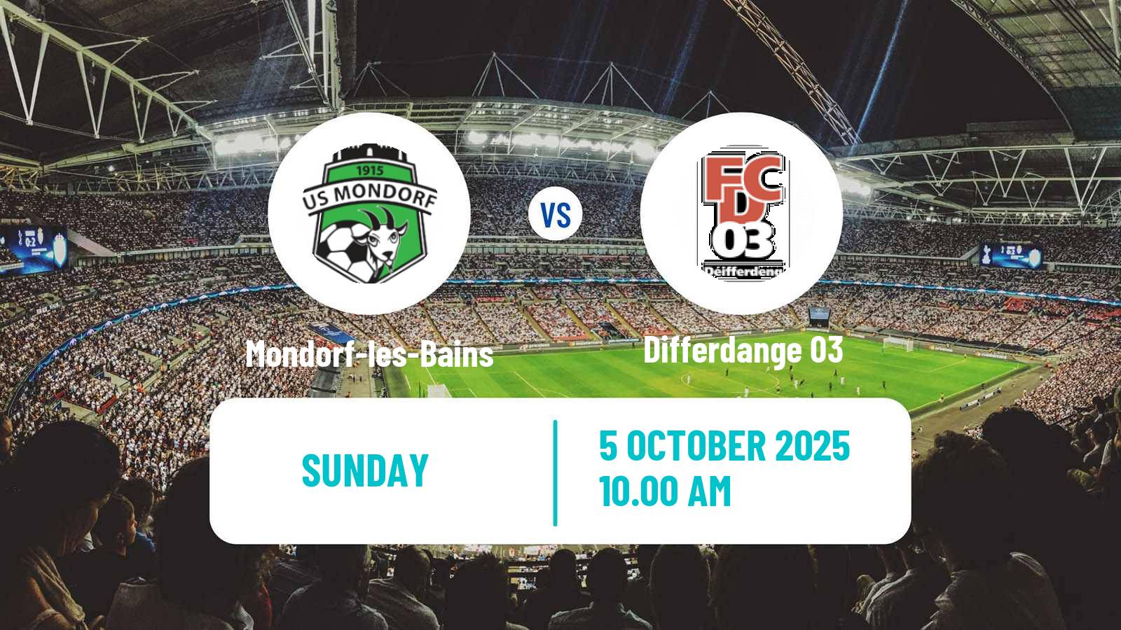 Soccer Luxembourg National Division Mondorf-les-Bains - Differdange 03