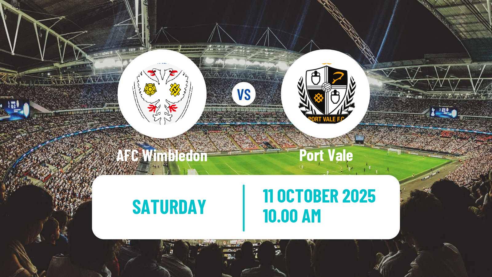 Soccer English League One AFC Wimbledon - Port Vale