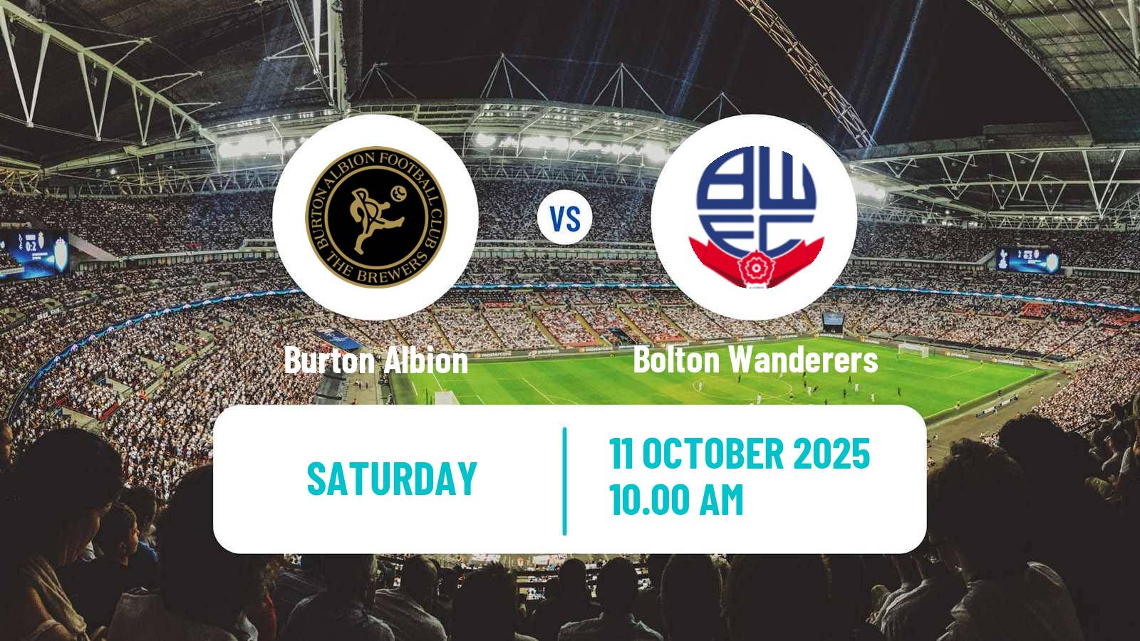 Soccer English League One Burton Albion - Bolton Wanderers