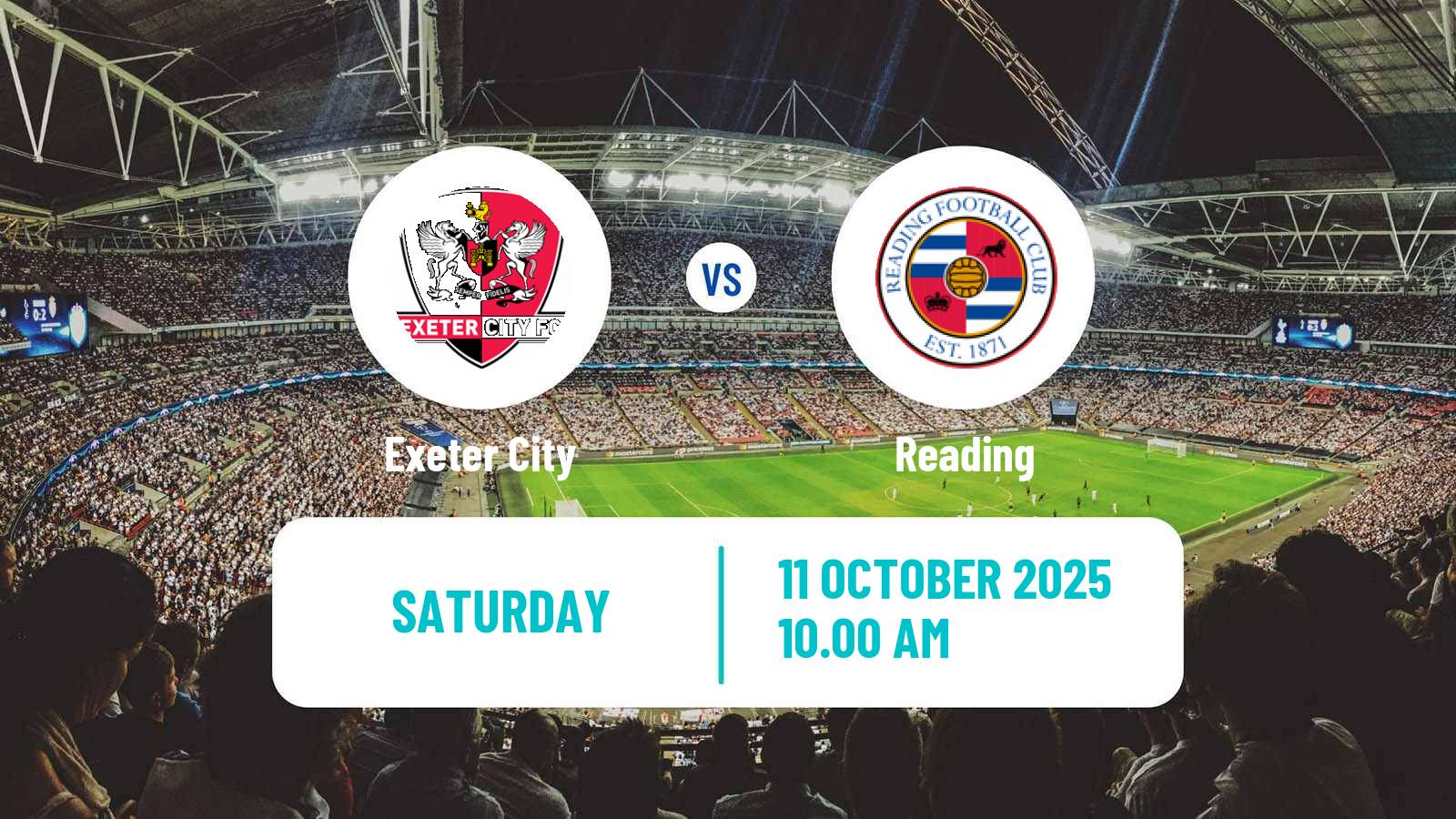 Soccer English League One Exeter City - Reading