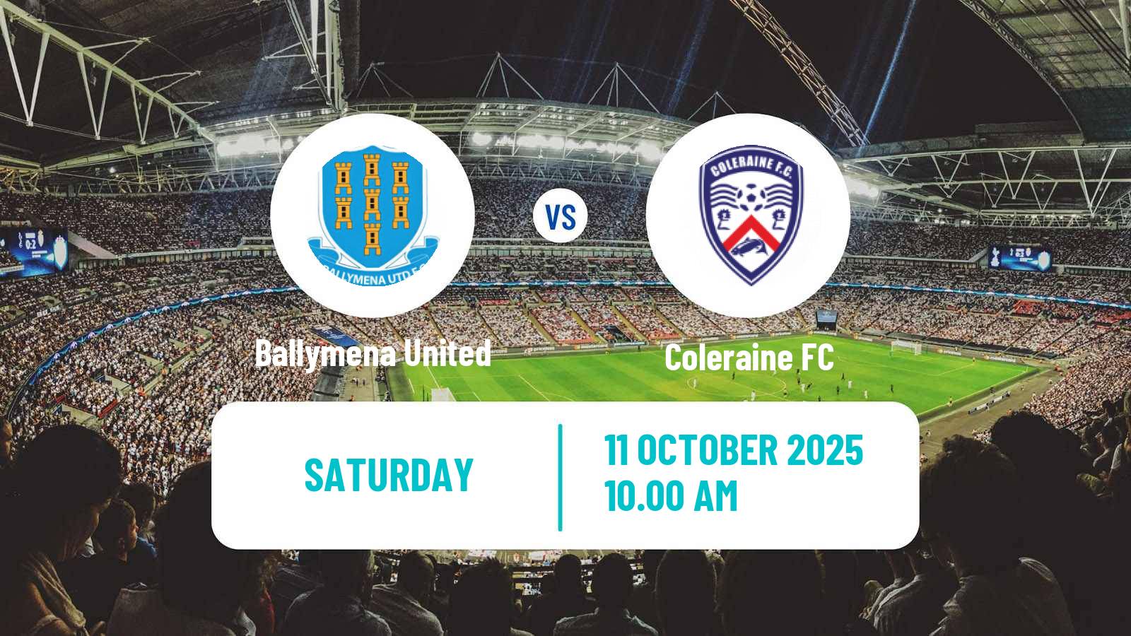Soccer Northern Irish Premiership Ballymena United - Coleraine