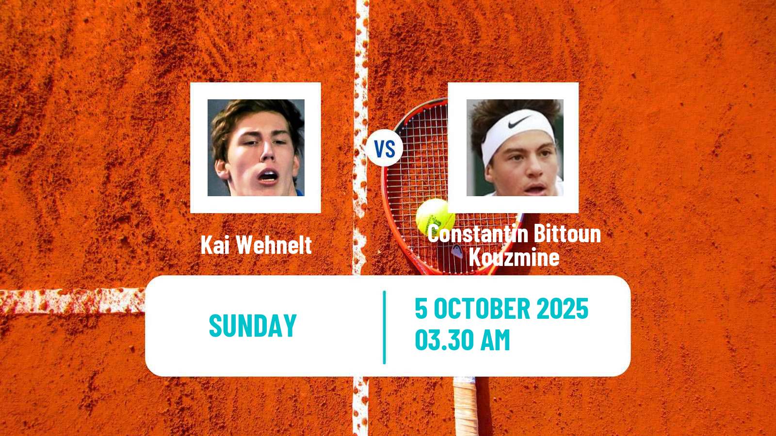 Tennis ITF M15 Kayseri 9 Men Kai Wehnelt - Constantin Bittoun Kouzmine
