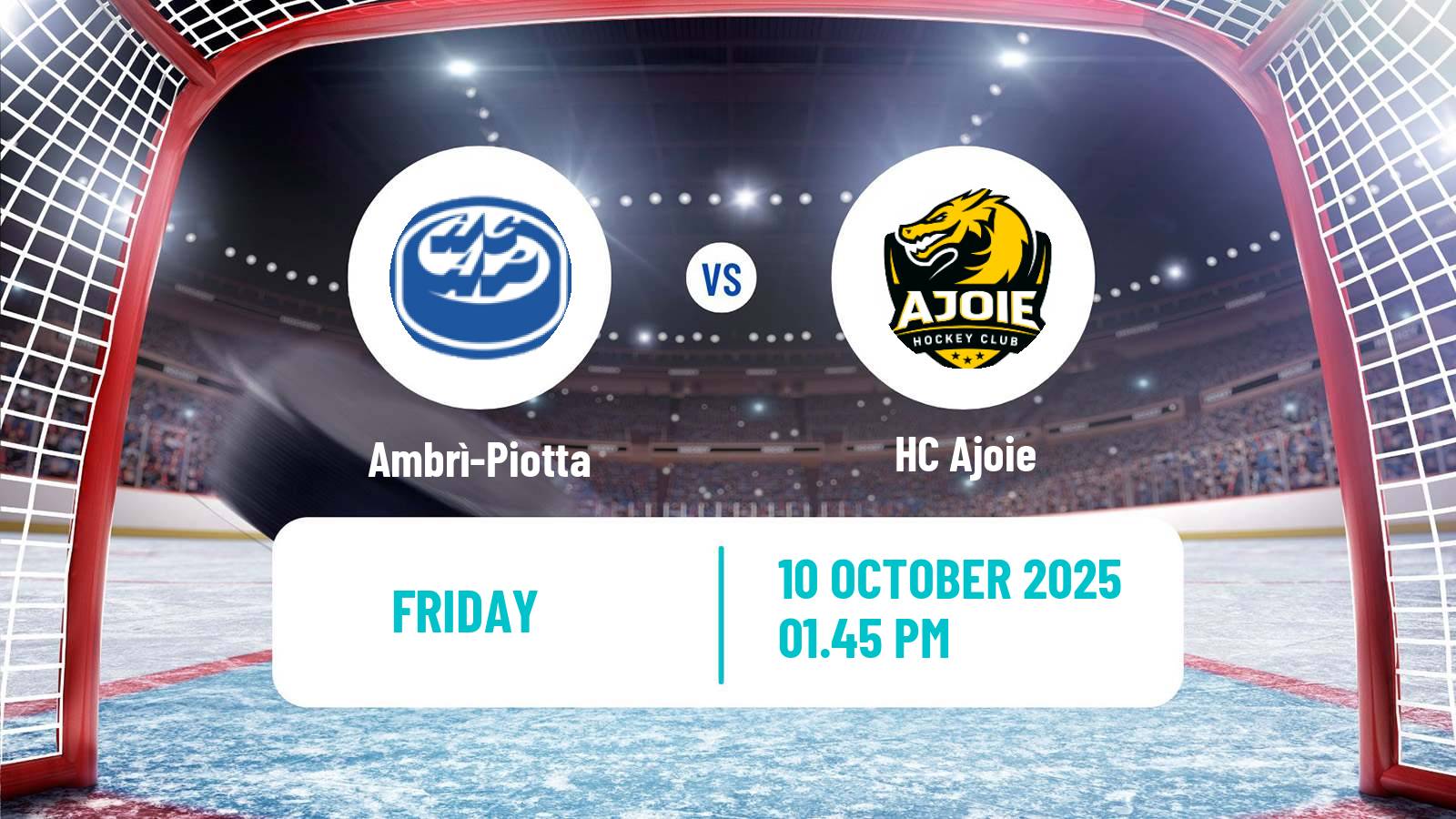 Hockey Swiss National League Hockey Ambrì-Piotta - Ajoie