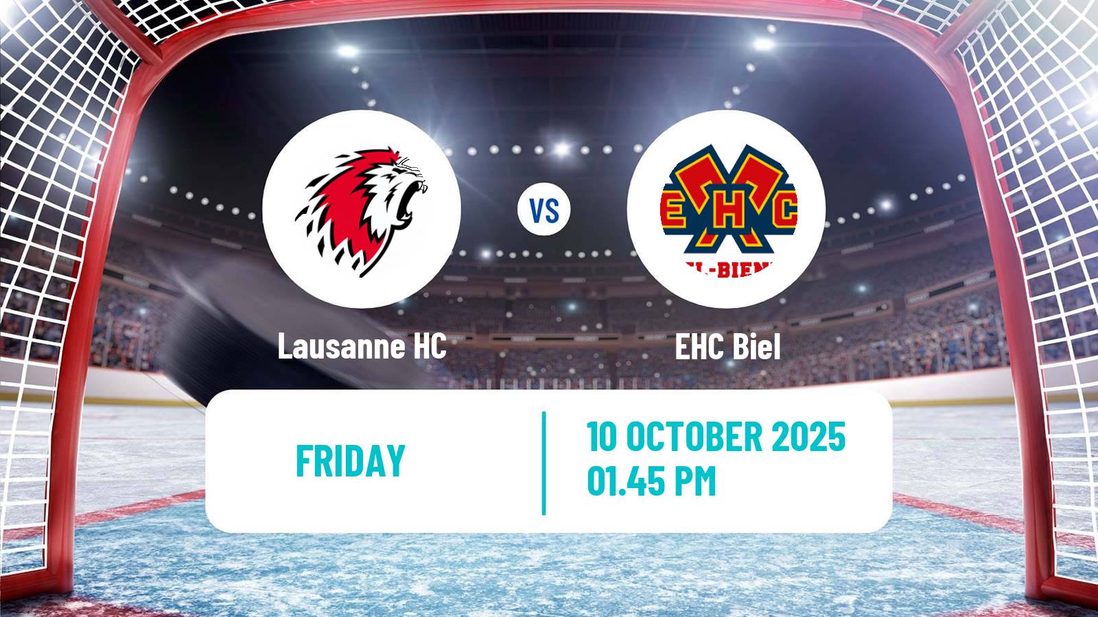 Hockey Swiss National League Hockey Lausanne HC - Biel