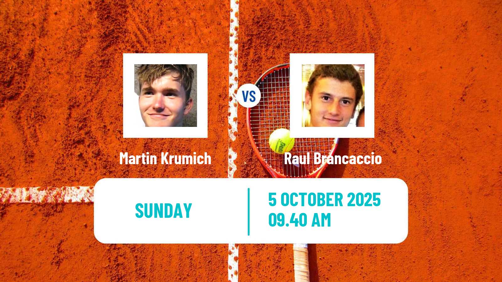 Tennis Valencia Challenger Men Martin Krumich - Raul Brancaccio