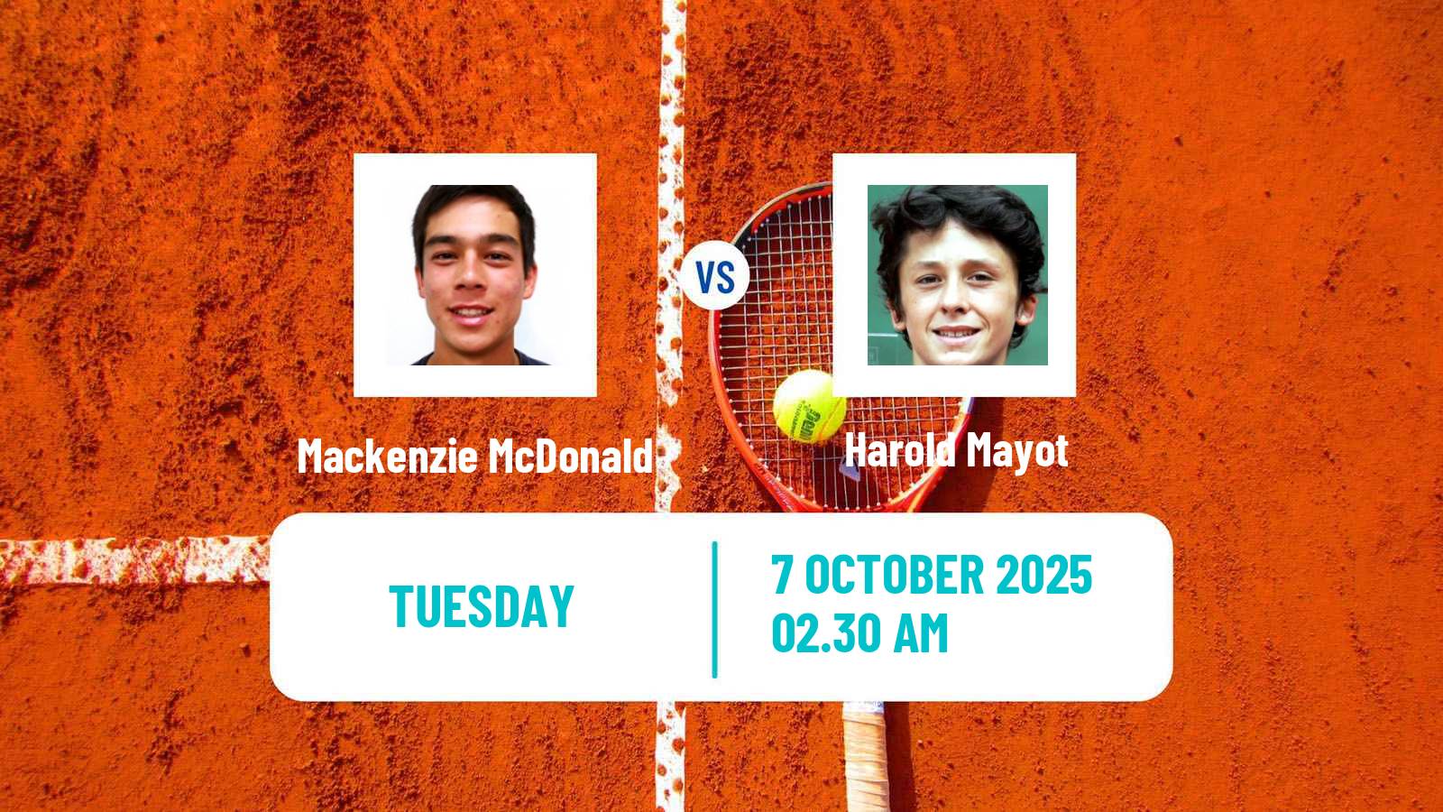 Tennis Jinan Challenger Men Mackenzie McDonald - Harold Mayot