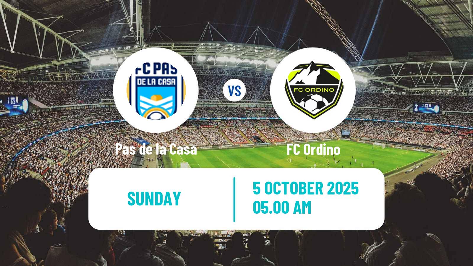 Soccer Andorra Primera Divisio Pas de la Casa - Ordino