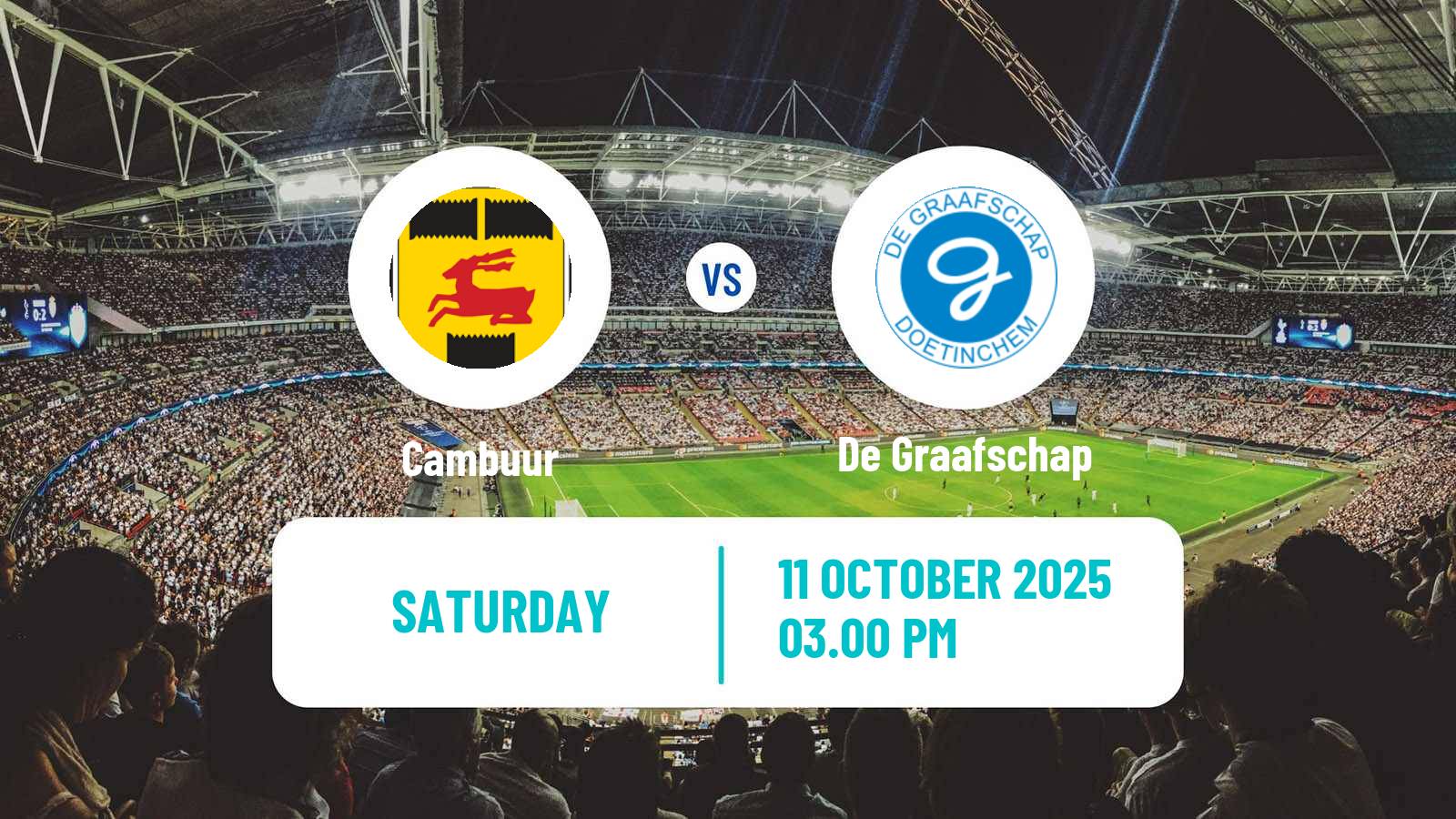 Soccer Dutch Eerste Divisie Cambuur - De Graafschap