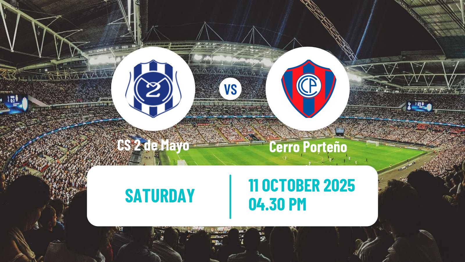 Soccer Paraguayan Primera Division 2 de Mayo - Cerro Porteño