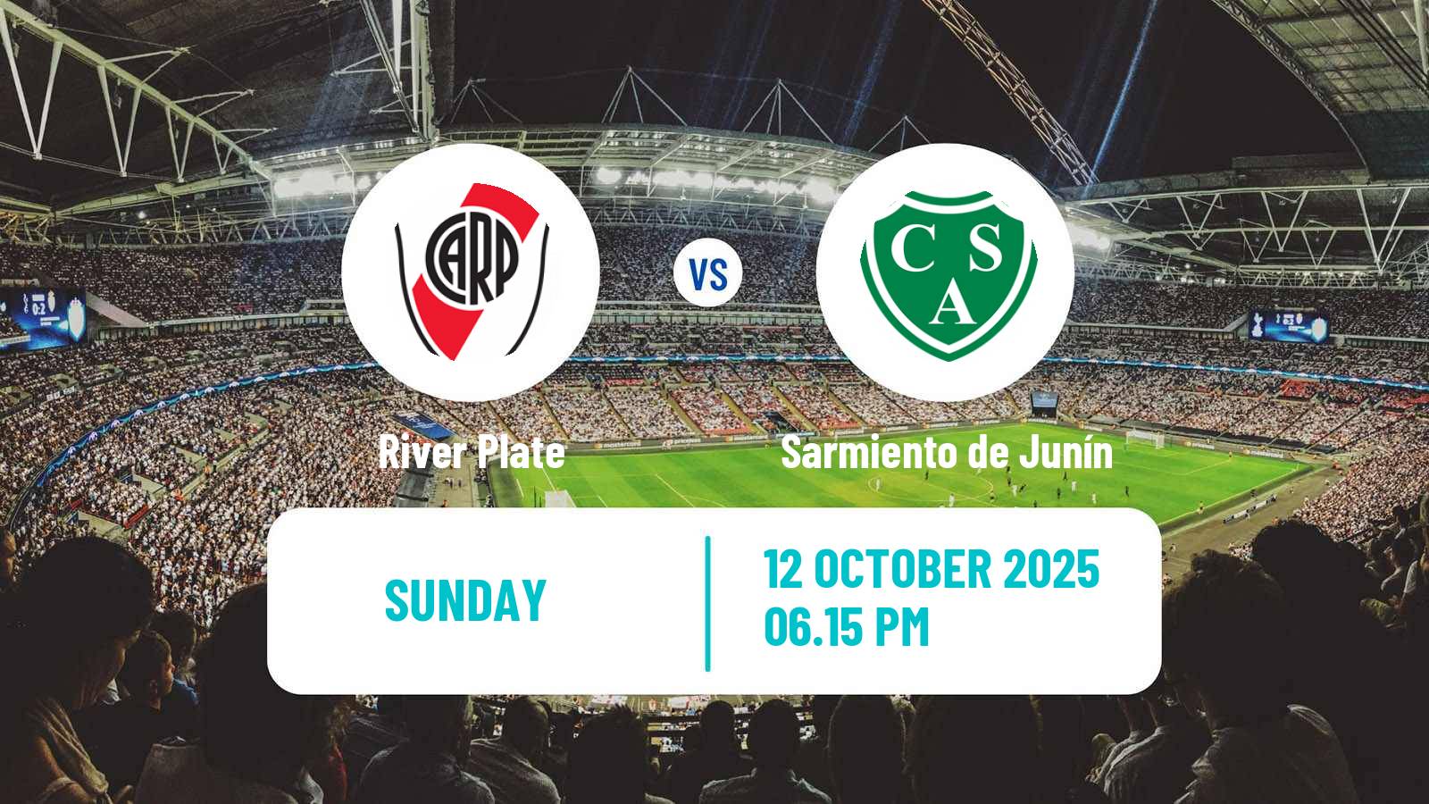 Soccer Argentinian Liga Profesional River Plate - Sarmiento de Junín