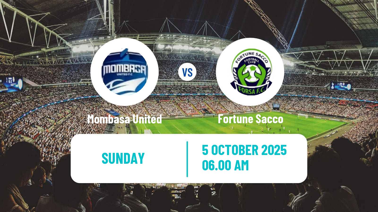 Soccer Kenyan Super League Mombasa United - Fortune Sacco