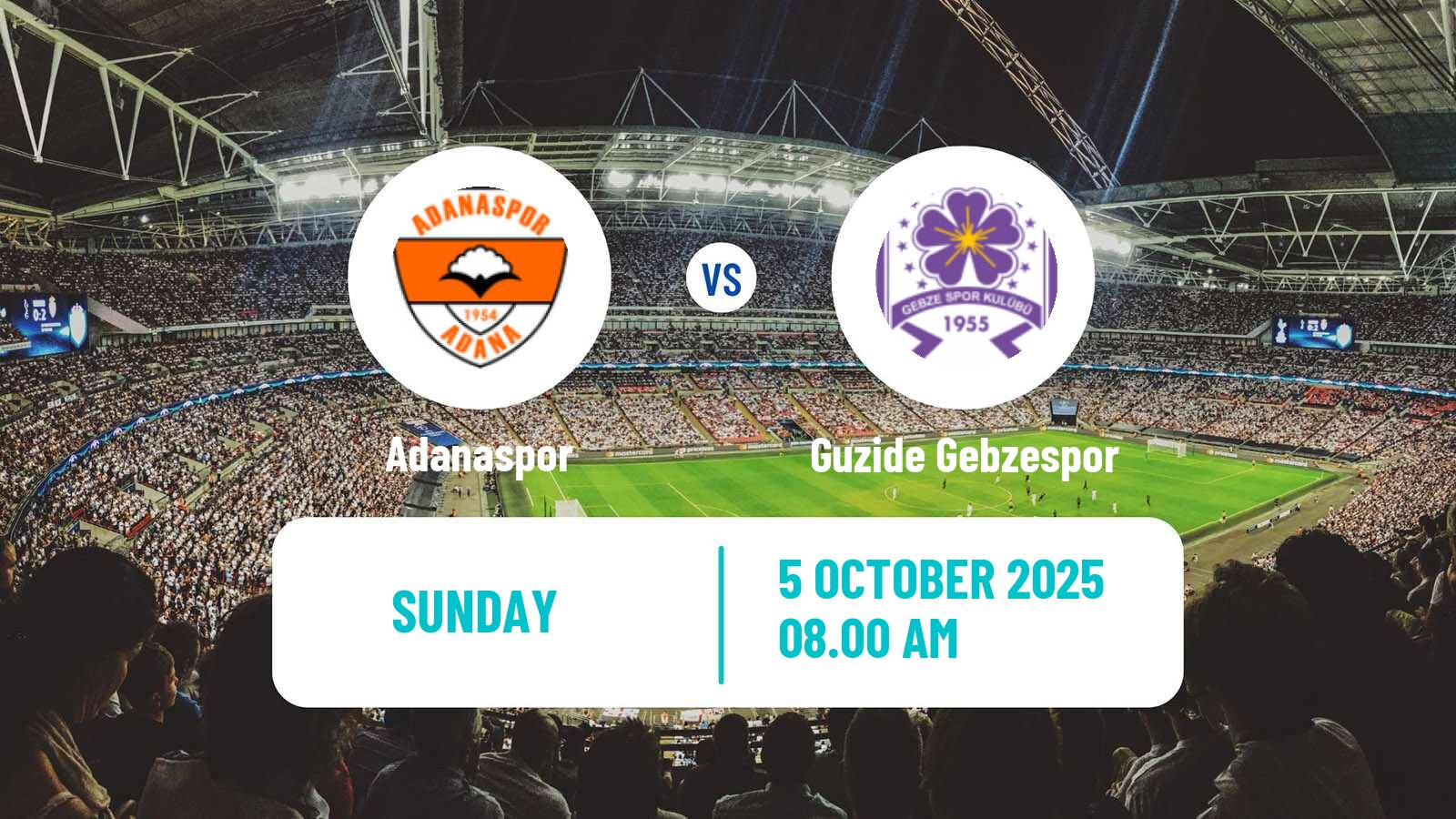 Soccer Turkish Second League Red Group Adanaspor - Guzide Gebzespor