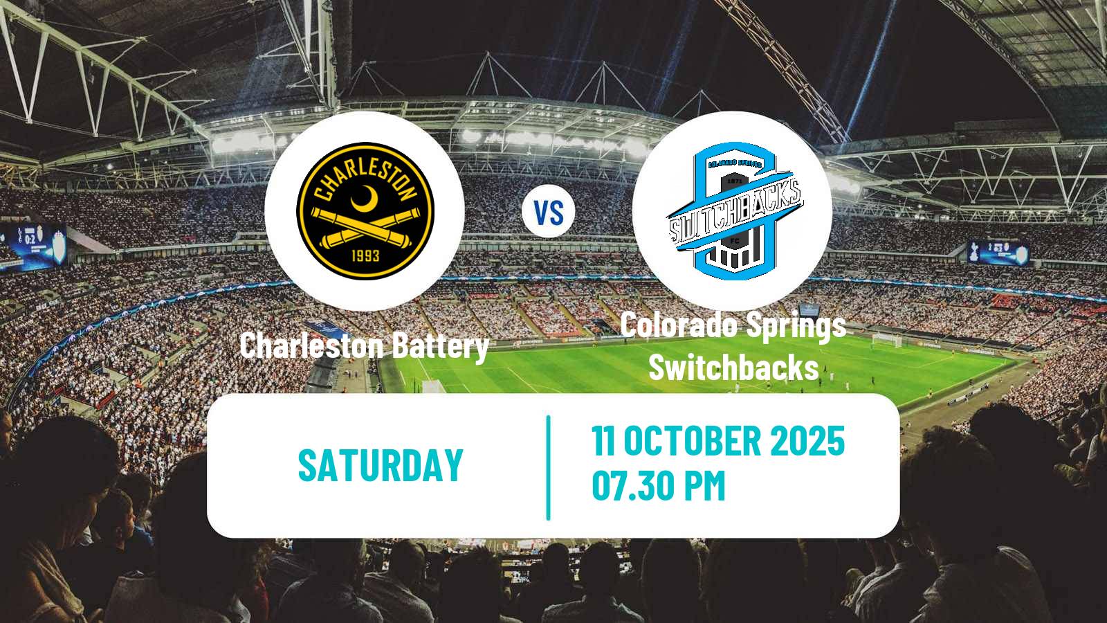 Soccer USL Championship Charleston Battery - Colorado Springs Switchbacks