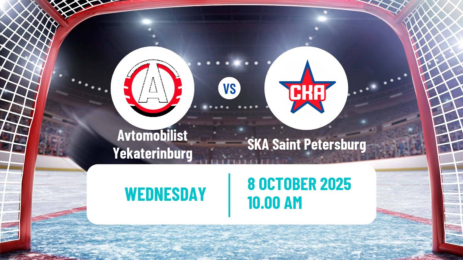 Hockey KHL Avtomobilist Yekaterinburg - SKA Saint Petersburg