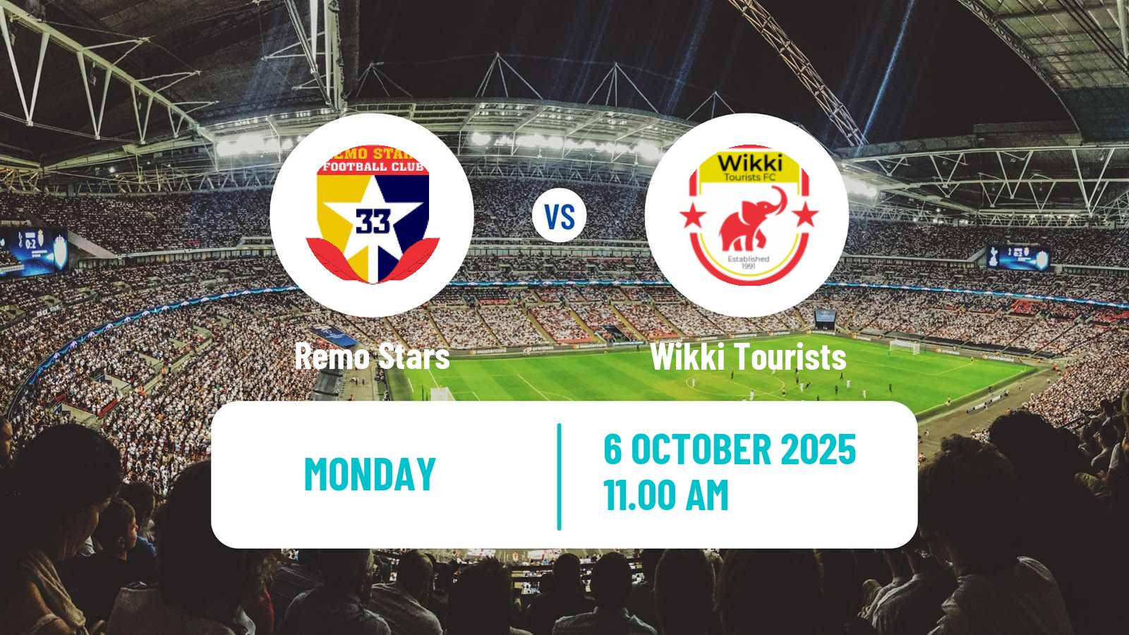 Soccer Nigerian Premier League Remo Stars - Wikki Tourists