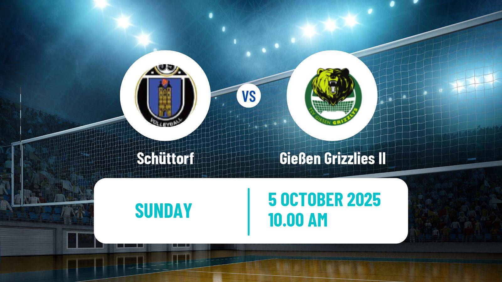 Volleyball German 2 Bundesliga North Volleyball Schüttorf - Gießen Grizzlies II