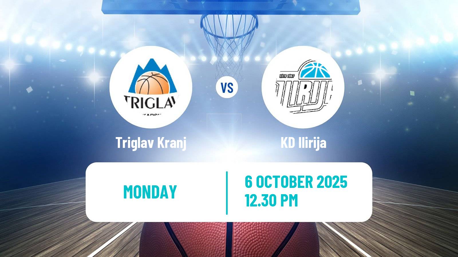 Basketball Slovenian Liga Basketball Triglav Kranj - Ilirija