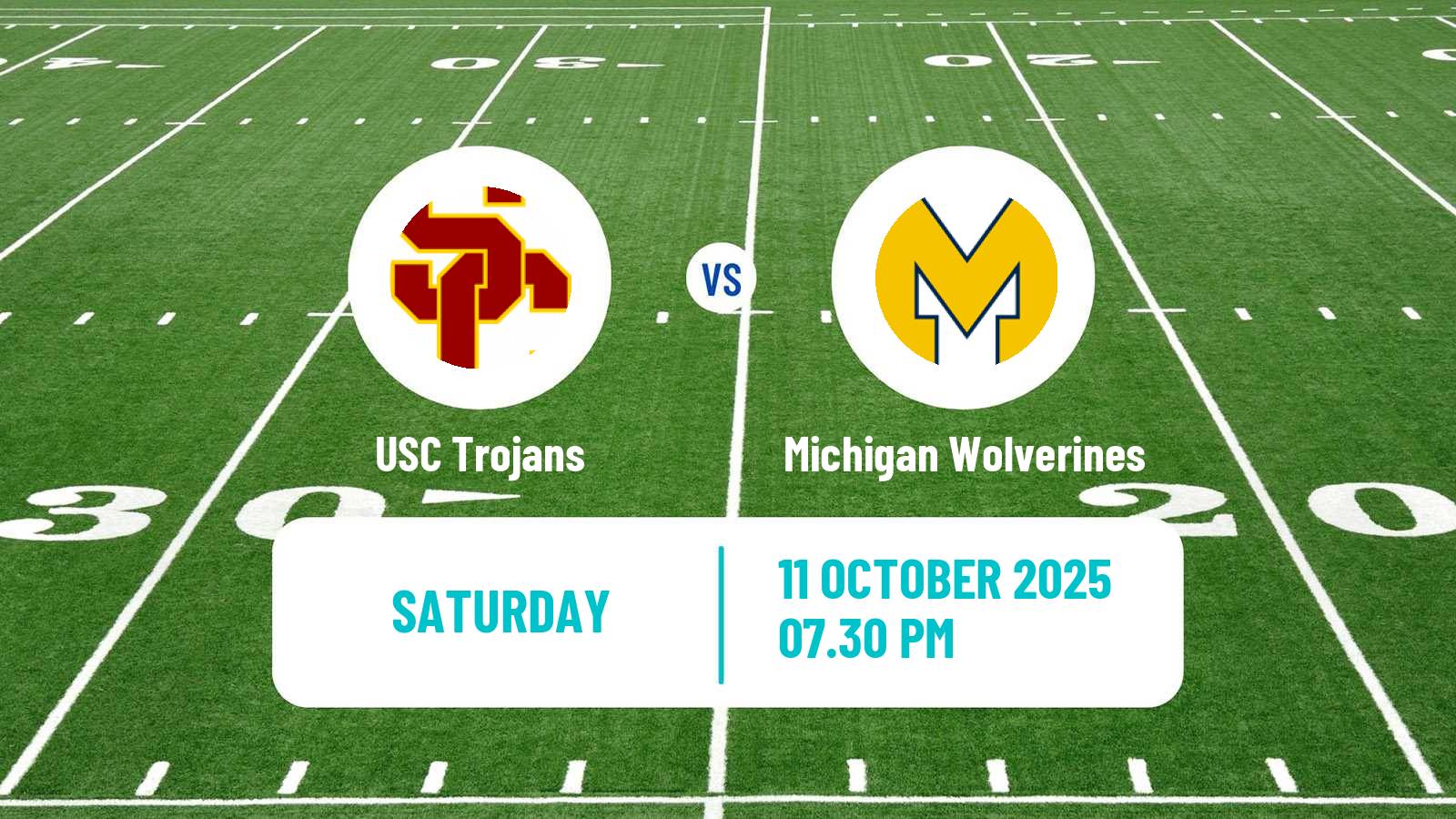 American football NCAA College Football USC Trojans - Michigan Wolverines