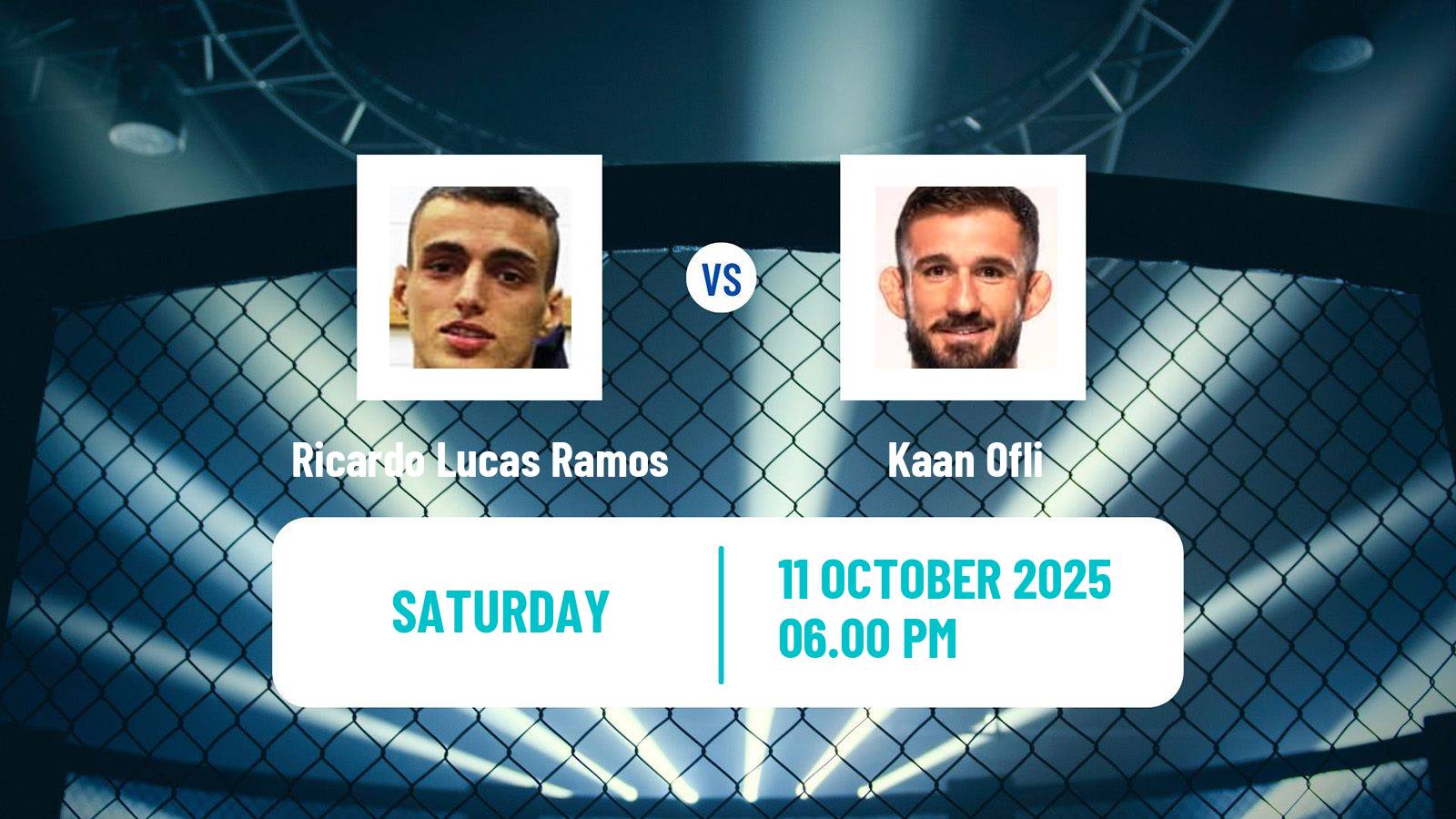 MMA Featherweight UFC Men Ricardo Lucas Ramos - Kaan Ofli