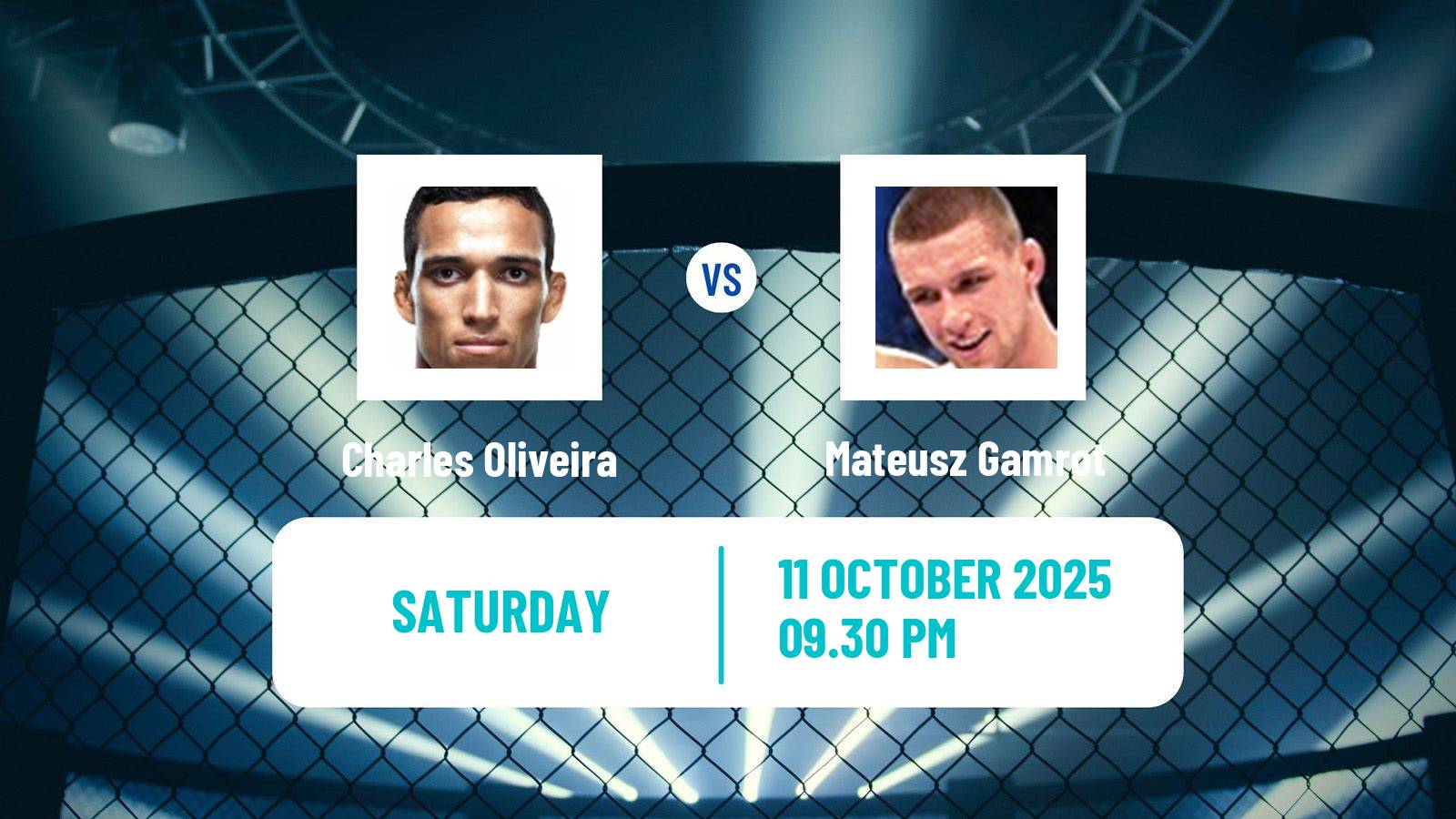 MMA Lightweight UFC Men Charles Oliveira - Mateusz Gamrot