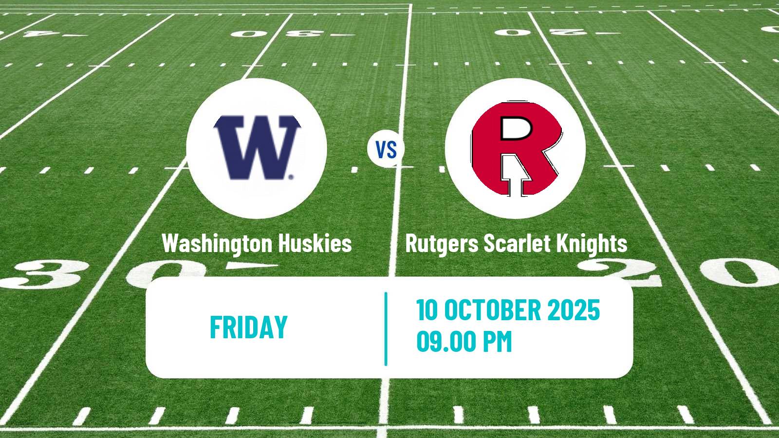 American football NCAA College Football Washington Huskies - Rutgers Scarlet Knights