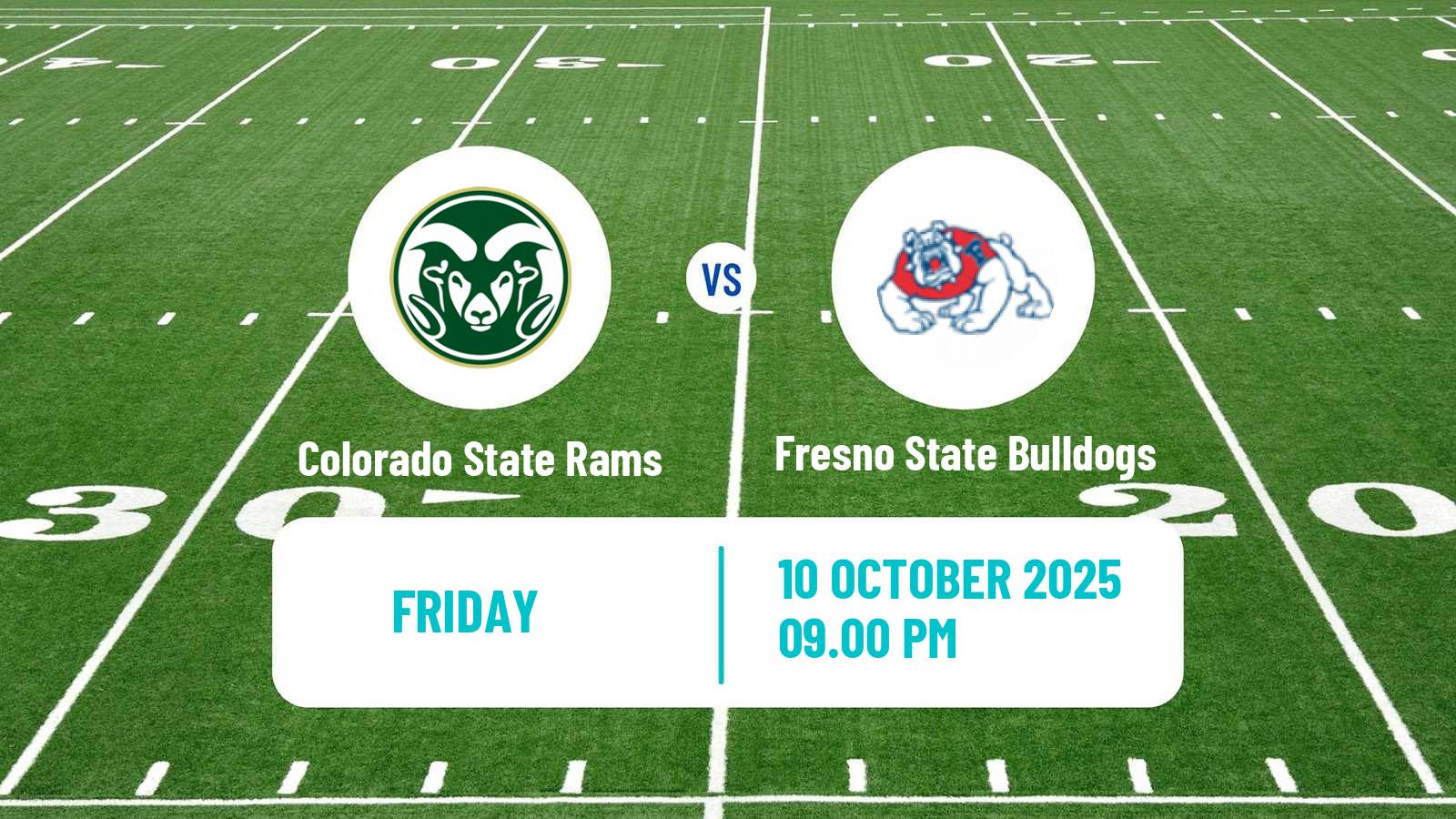 American football NCAA College Football Colorado State Rams - Fresno State Bulldogs