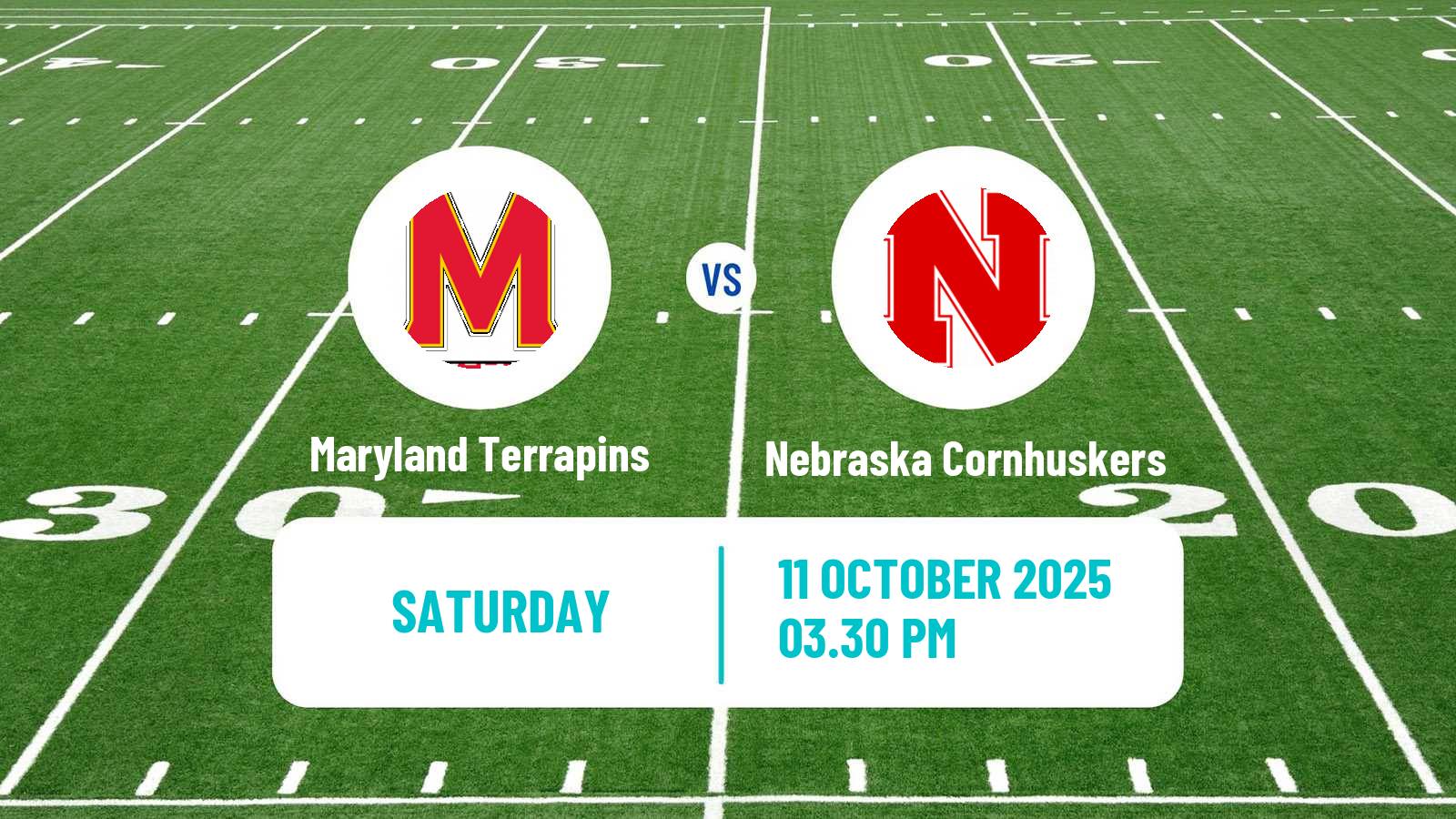 American football NCAA College Football Maryland Terrapins - Nebraska Cornhuskers