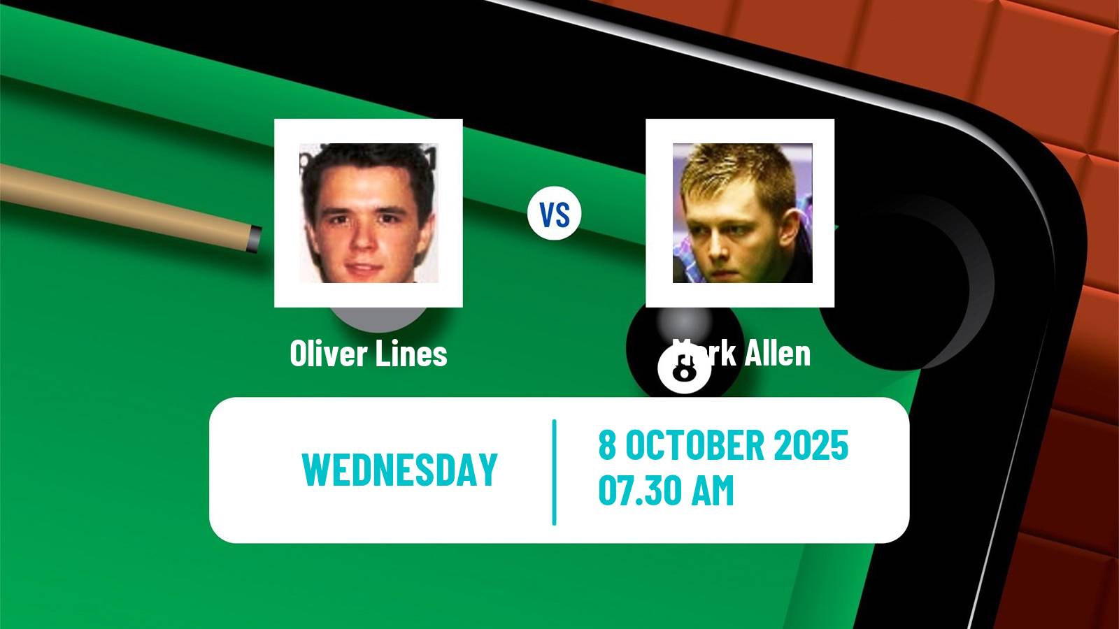 Snooker Grand Prix Oliver Lines - Mark Allen