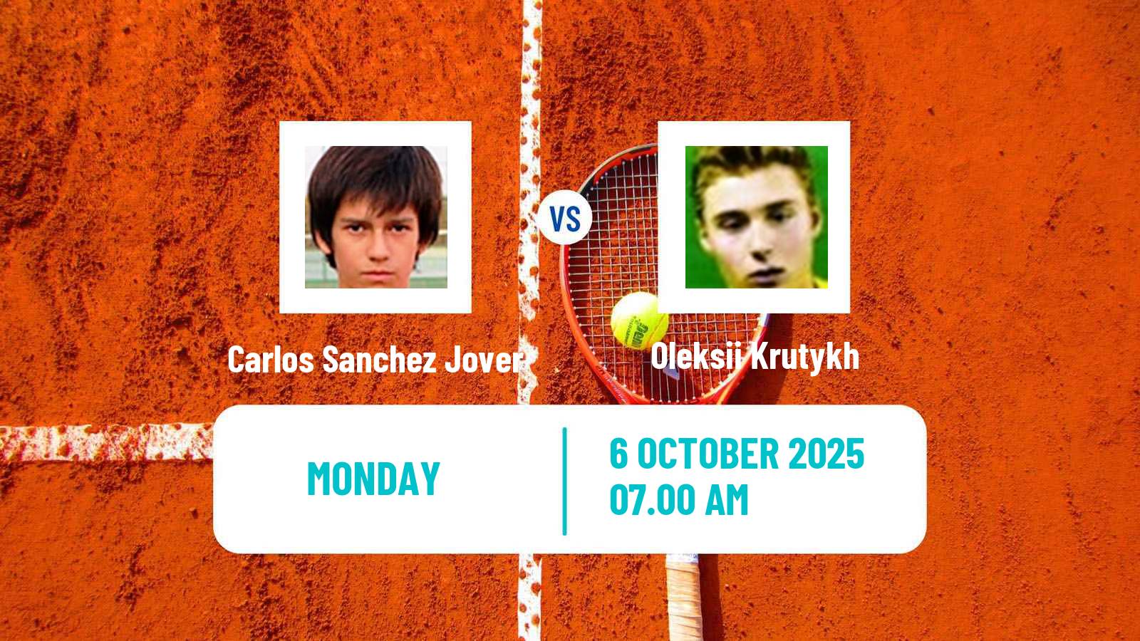 Tennis Valencia Challenger Men Carlos Sanchez Jover - Oleksii Krutykh
