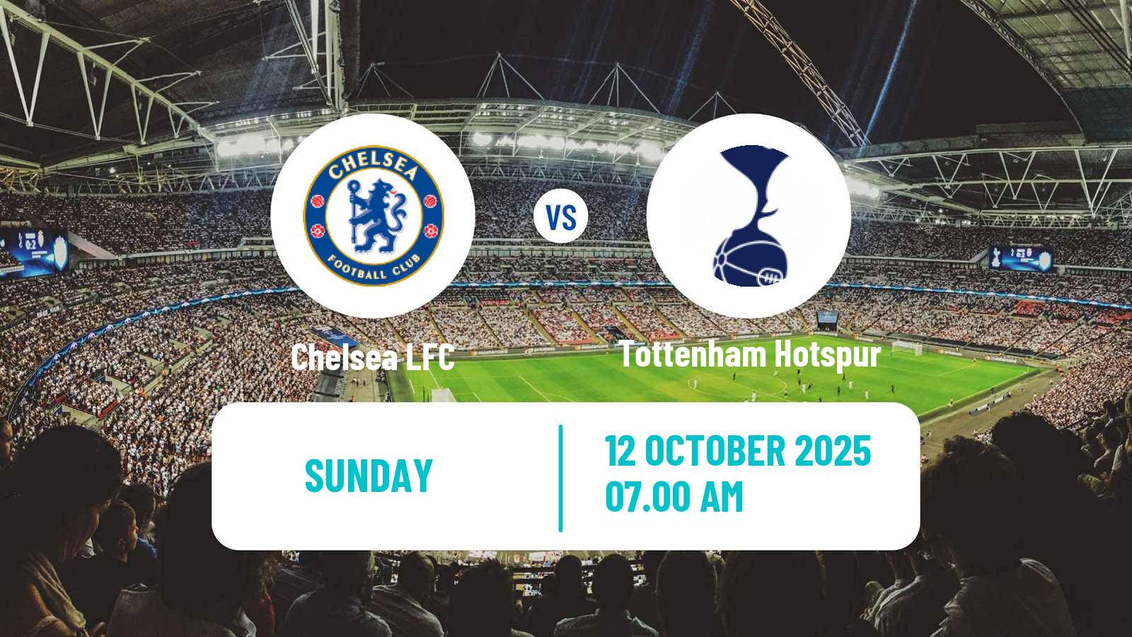 Soccer English WSL Chelsea - Tottenham Hotspur