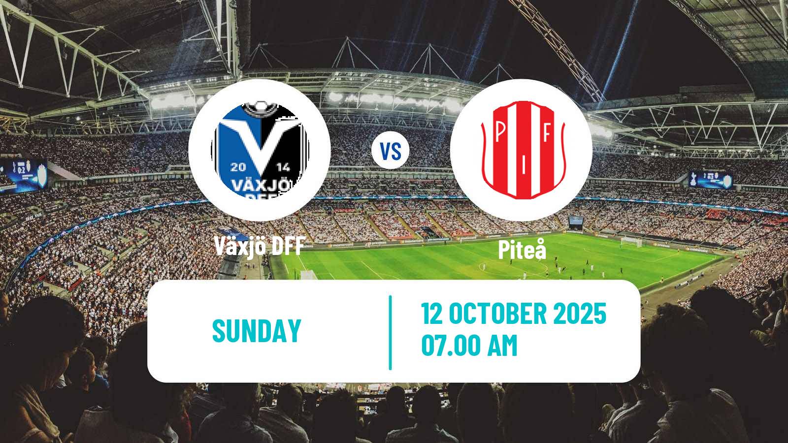Soccer Swedish Allsvenskan Women Växjö DFF - Piteå