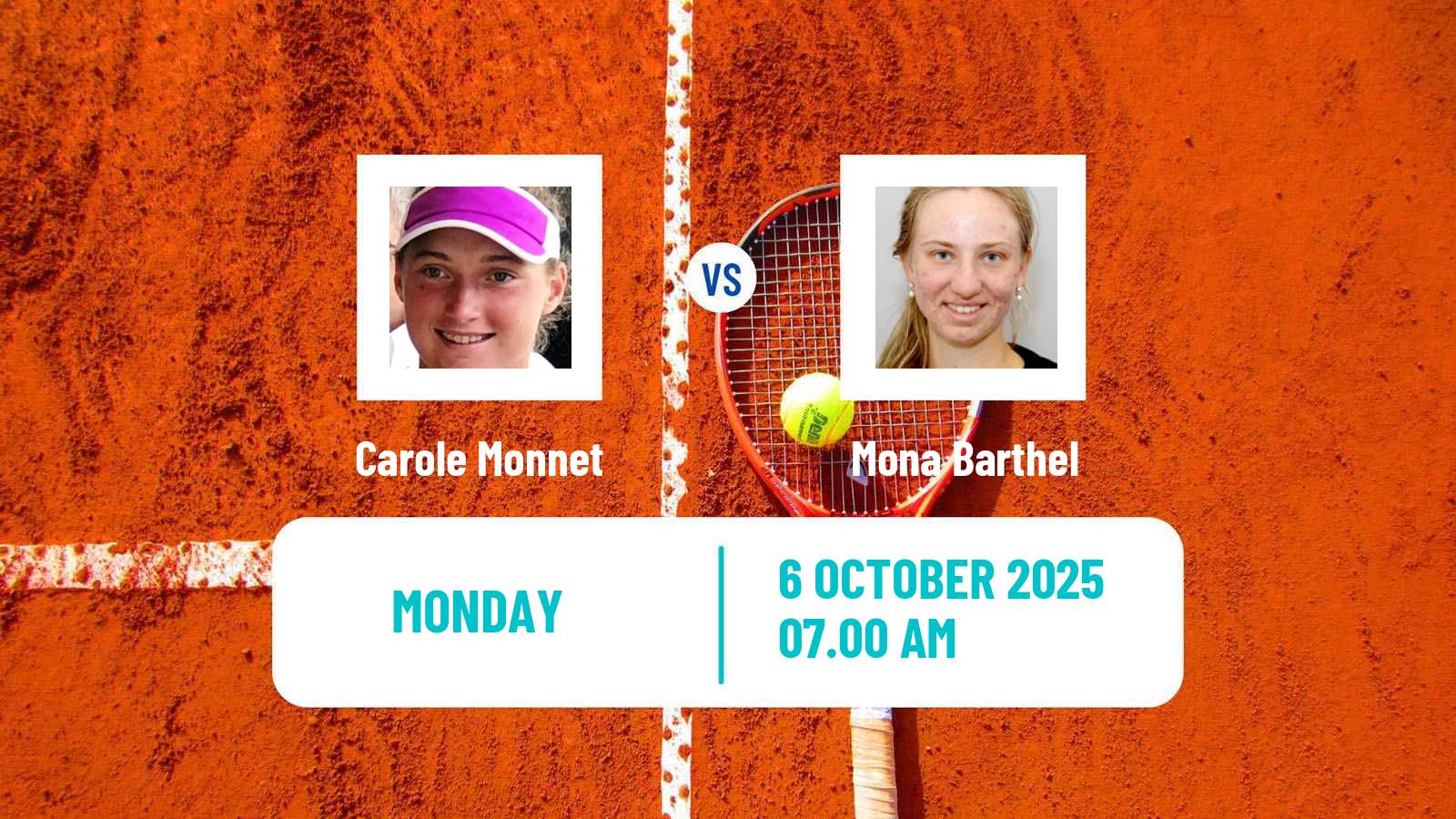 Tennis Mallorca Challenger Women Carole Monnet - Mona Barthel