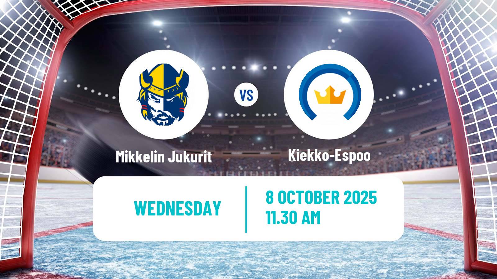 Hockey Finnish SM-liiga Mikkelin Jukurit - Kiekko-Espoo