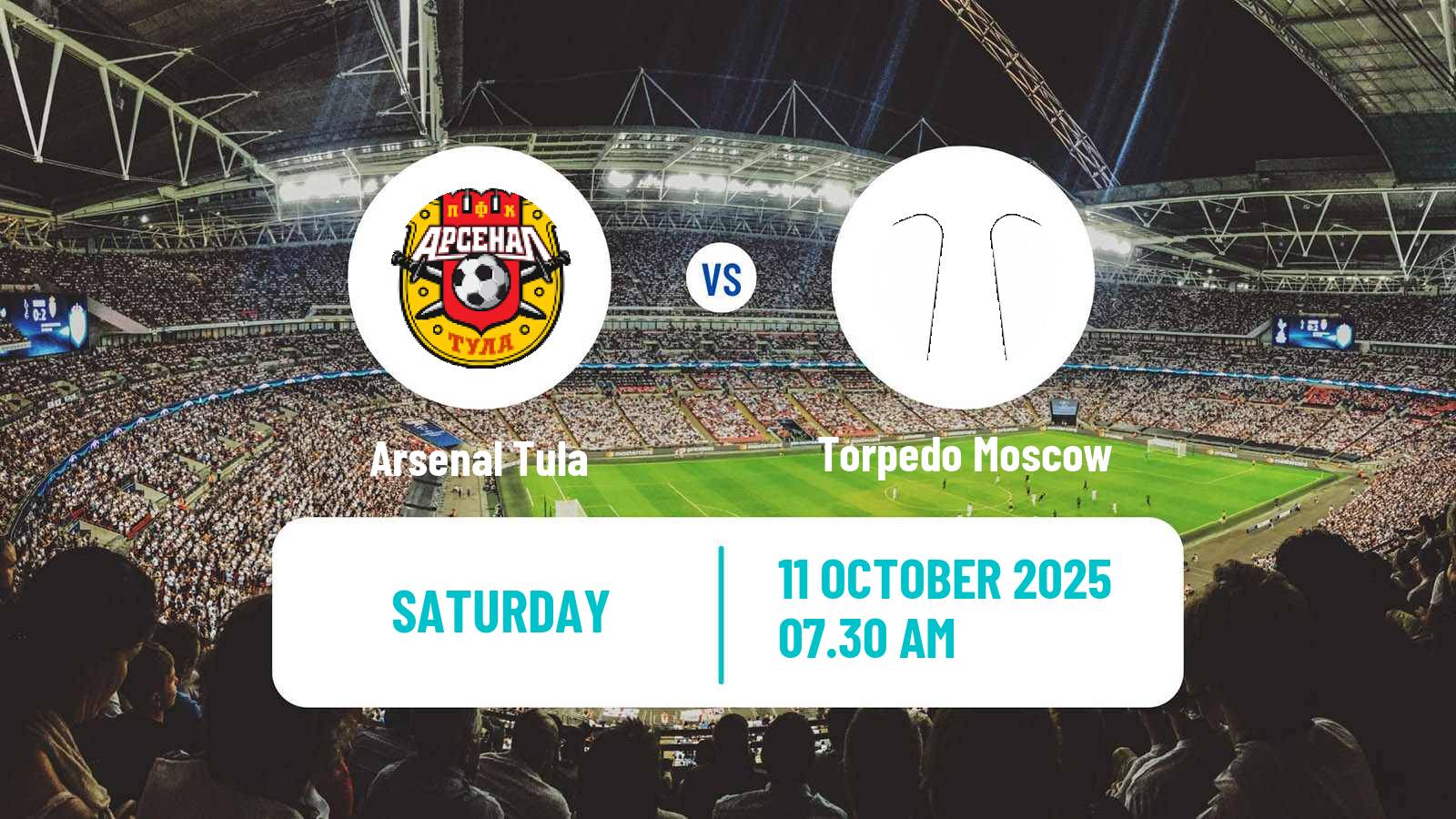 Soccer Russian FNL Arsenal Tula - Torpedo Moscow