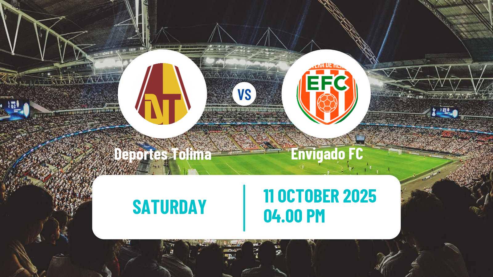 Soccer Colombian Primera A Deportes Tolima - Envigado