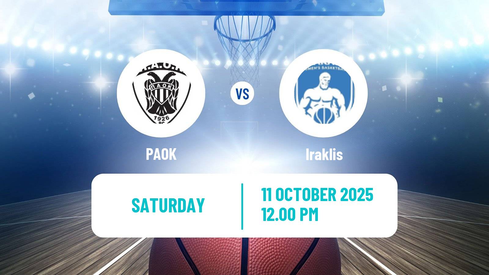 Basketball Greek Basket League A1 PAOK - Iraklis