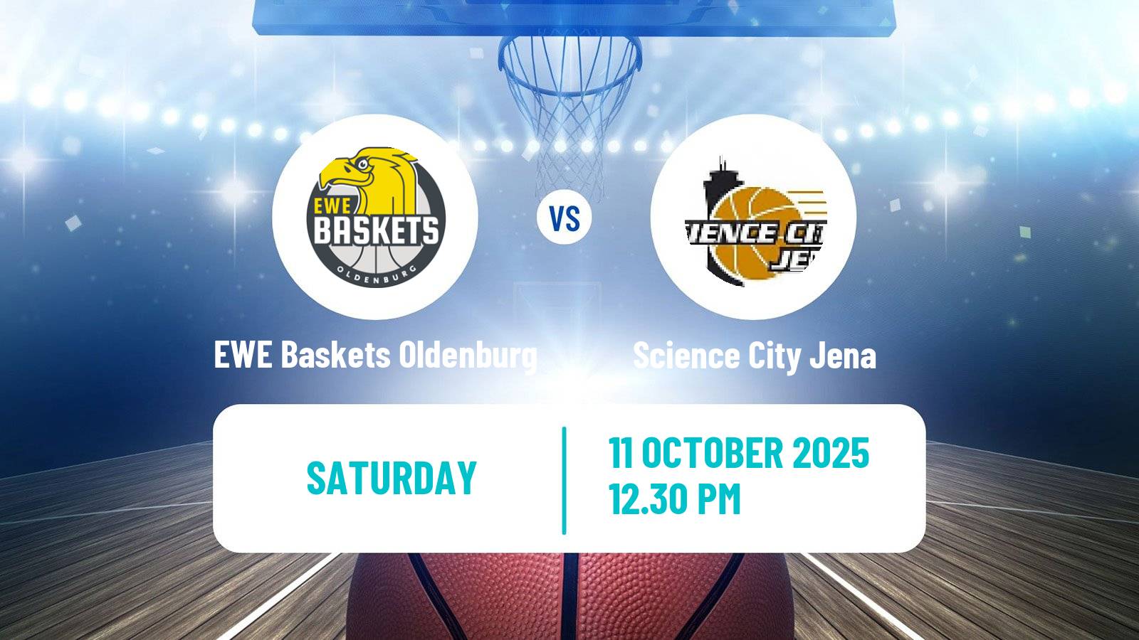 Basketball German BBL EWE Baskets Oldenburg - Science City Jena