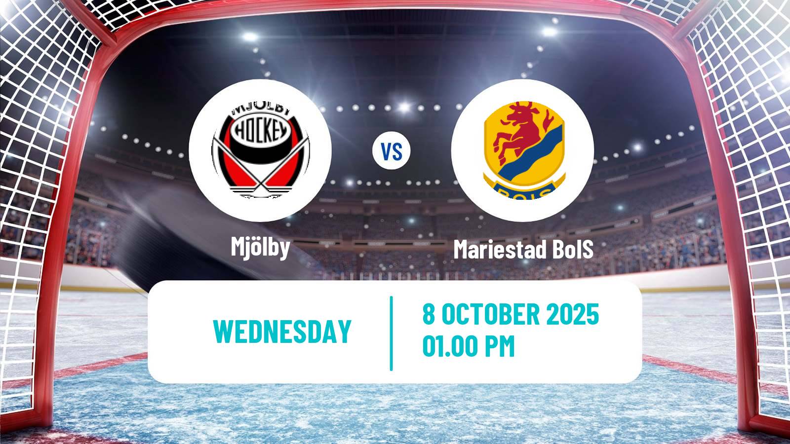 Hockey Swedish HockeyEttan Sodra Mjölby - Mariestad BoIS