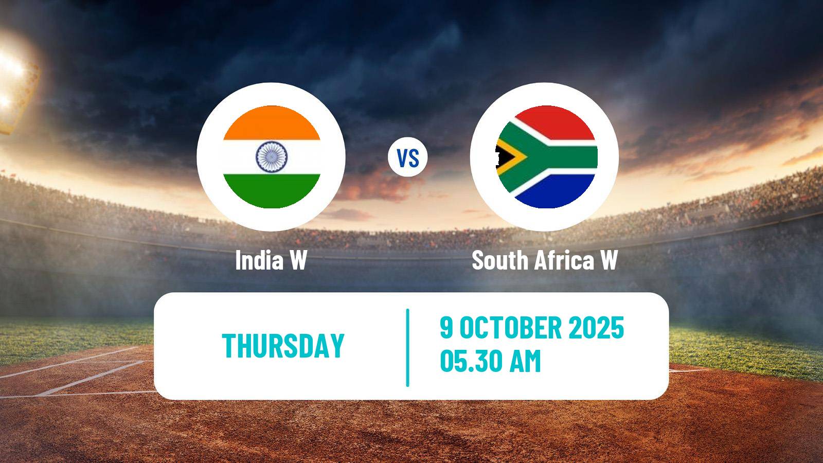 Cricket ICC World Cup Women India W - South Africa W