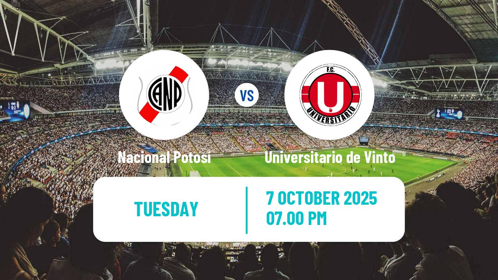 Soccer Bolivian League Cup Nacional Potosí - Universitario de Vinto