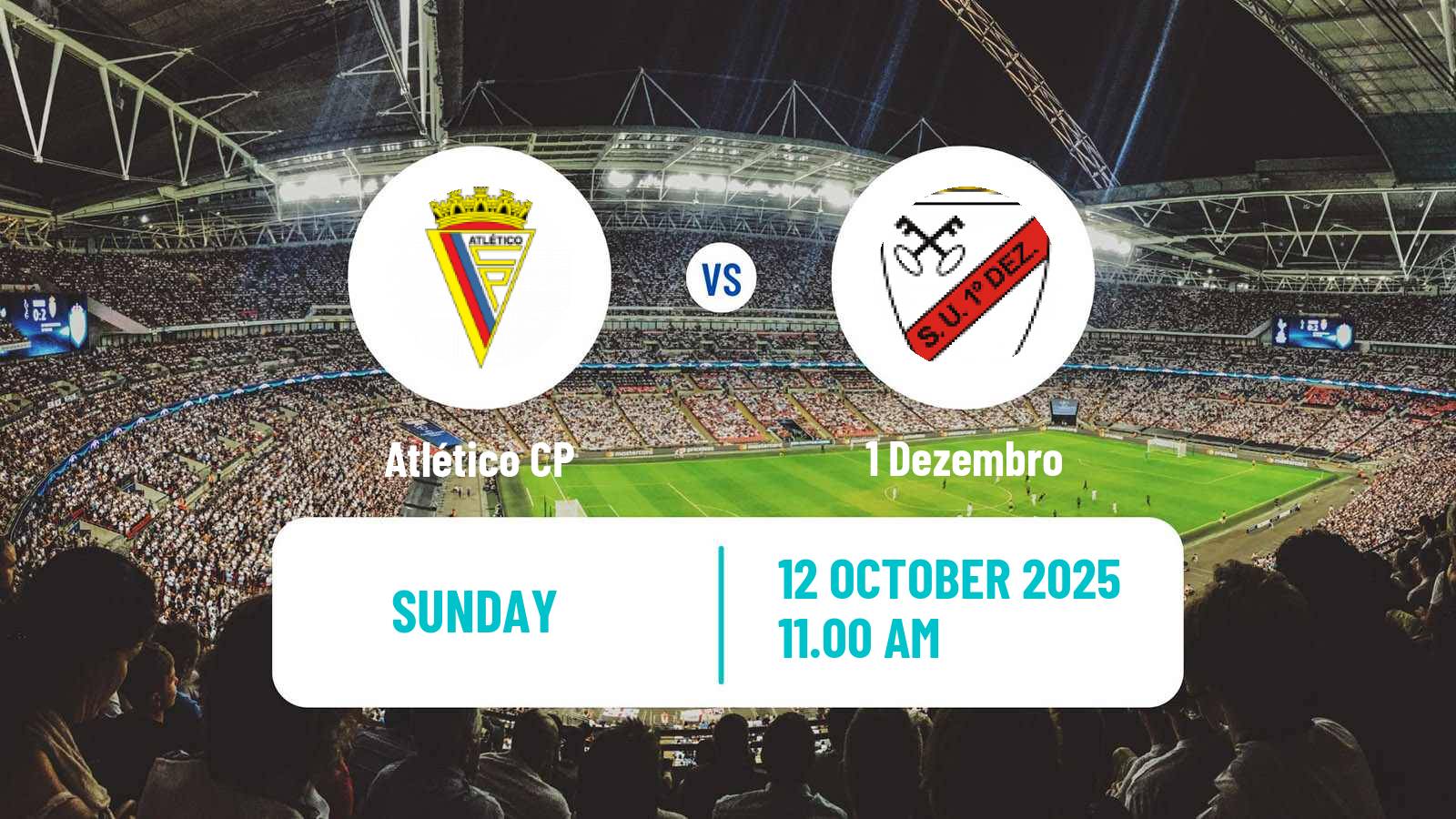 Soccer Portuguese Liga 3 Atlético CP - 1 Dezembro