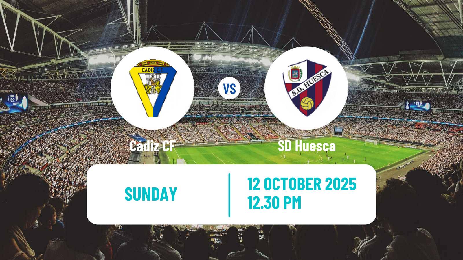Soccer Spanish LaLiga2 Cádiz - Huesca