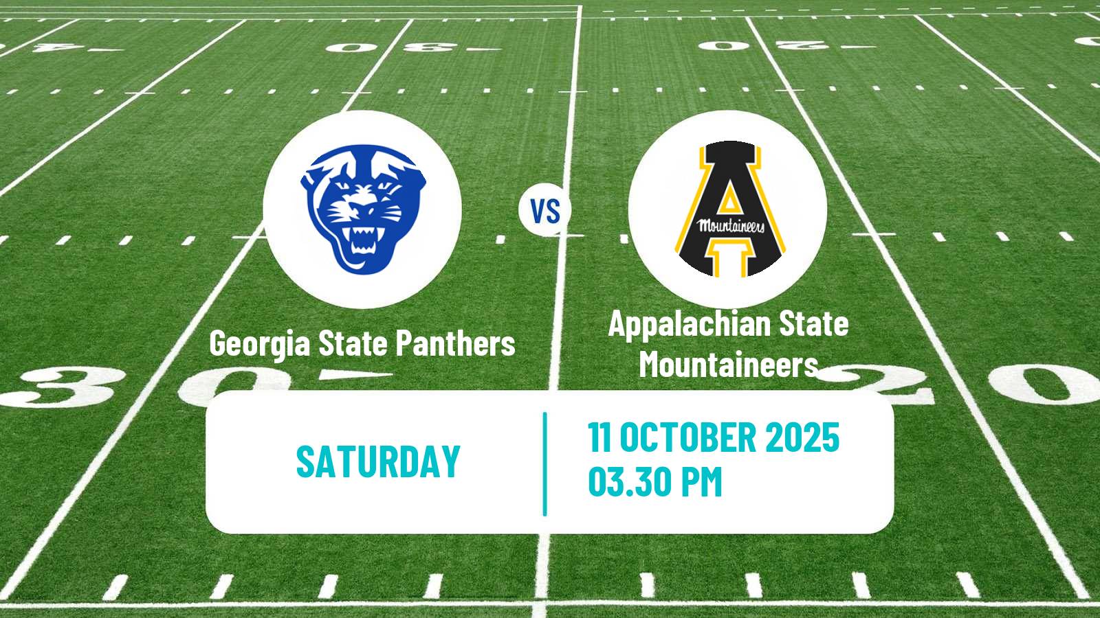 American football NCAA College Football Georgia State Panthers - Appalachian State Mountaineers