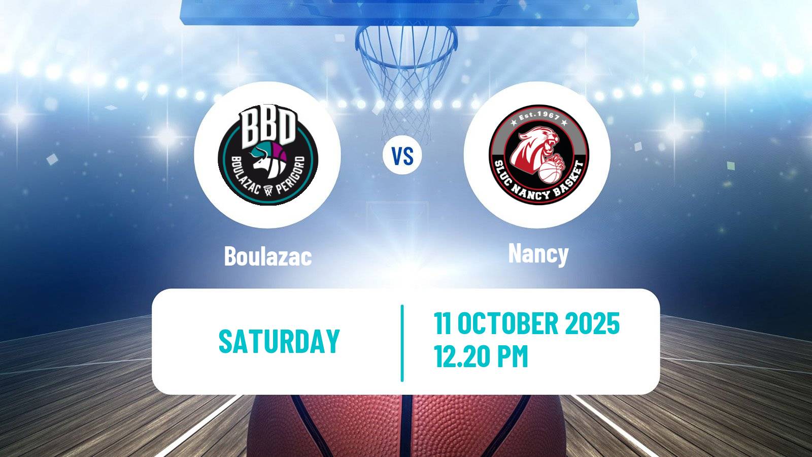 Basketball French LNB Boulazac - Nancy